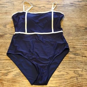 Zaful swimsuit one piece navy blue new in package
